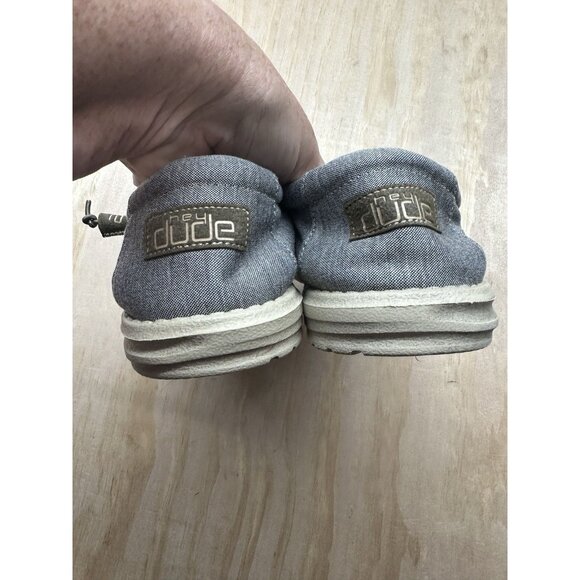 Hey Dude Wally Mens L Stretch Slip-0n Shoes Size 11 Color Steel Gray Comfort - Picture 3 of 6